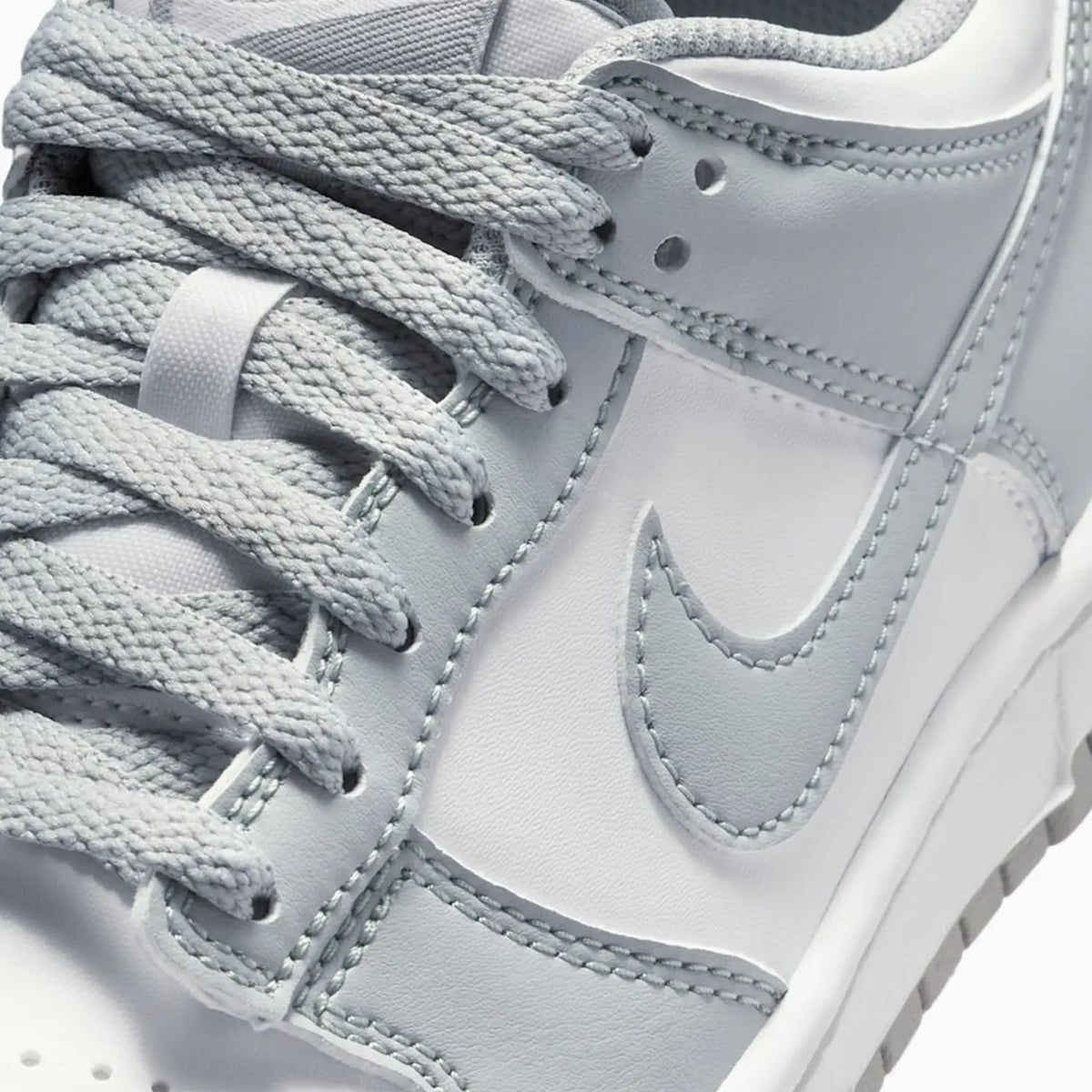 Kid's Dunk Low "Light Smoke Grey White" Grade School