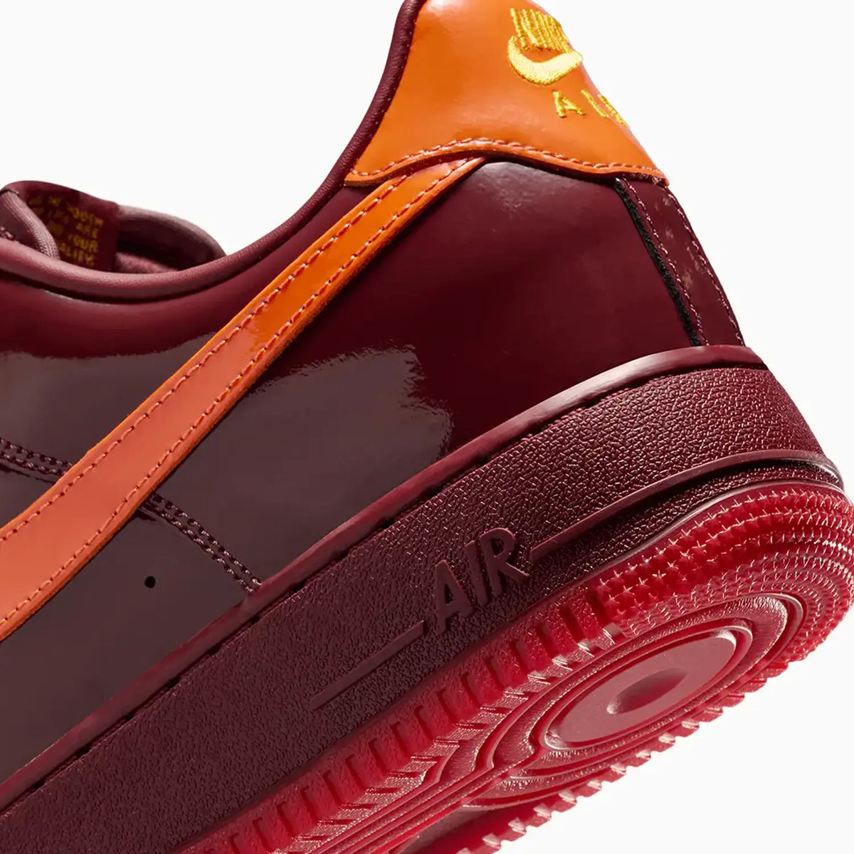 Men's Air Force 1 Low "Dark Team Red and Safety Orange"