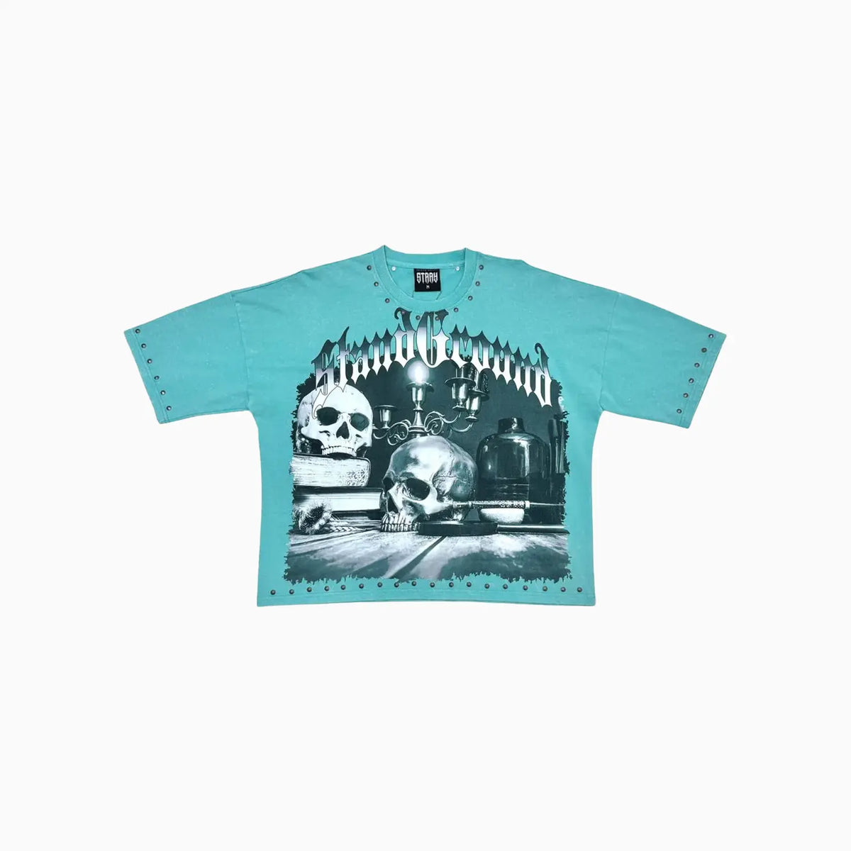 Men's Stand Proud Gothic Skull Graphic T-Shirt