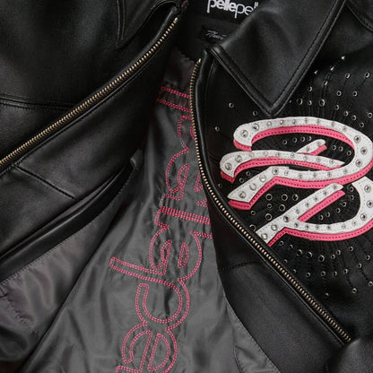 Women's Greatest Of All Time Crop Leather Jacket