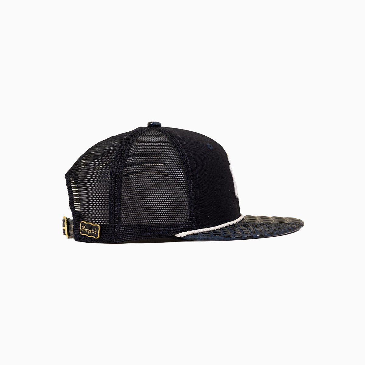 Breyer's Buck 50 New York Yankees Trucker Hat With Leather Visor