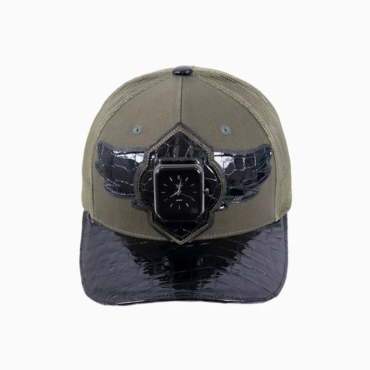 Breyer's Buck 50 Wool Trucker Hat With Leather Visor