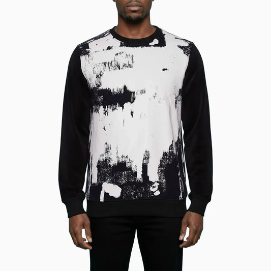 Men's Barker Graphic Print Fleece Crew Neck Sweatshirt