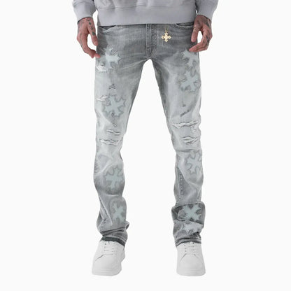 Men's Super Skinny Stacked Eden Denim Pant