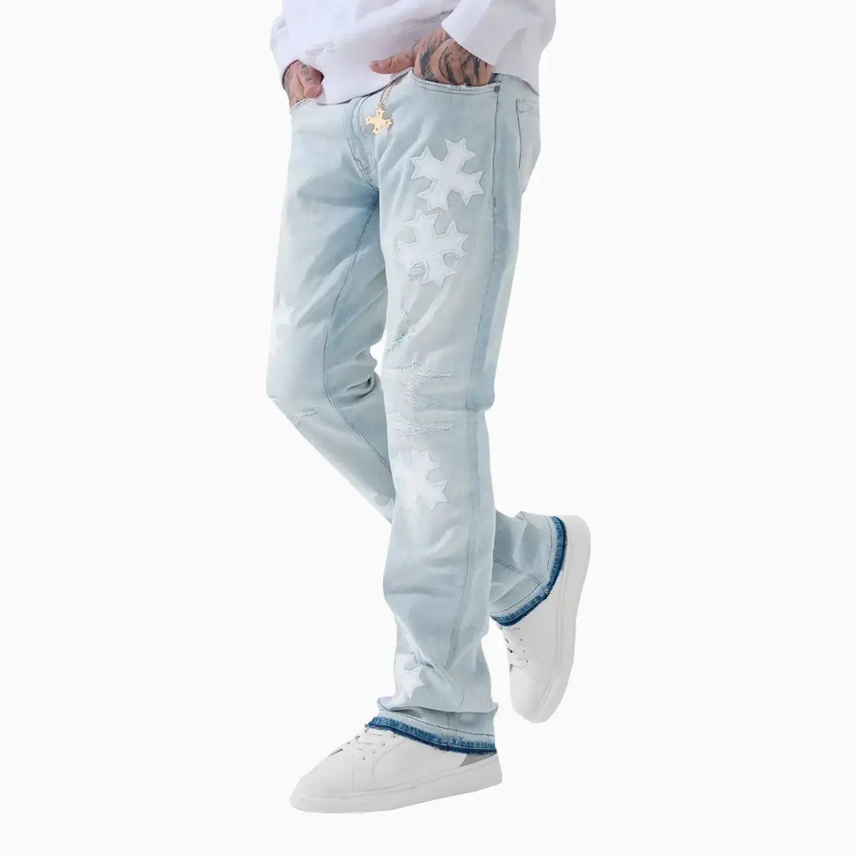 Men's Super Skinny Stacked Eden Denim Pant