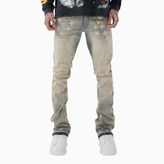 Men's Super Skinny Stacked Forbidden Fruit Denim Pant