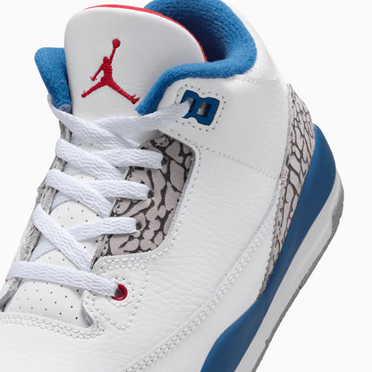 Kid's Jordan 3 Retro "True Blue" Pre School