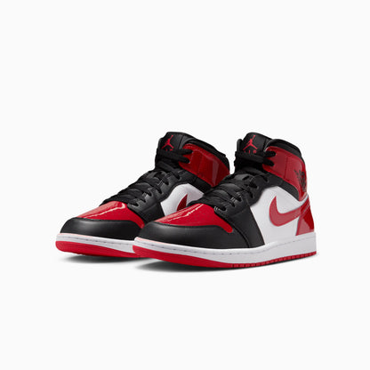 Men's Air Jordan 1 Mid SE "Patent Bred Toe"