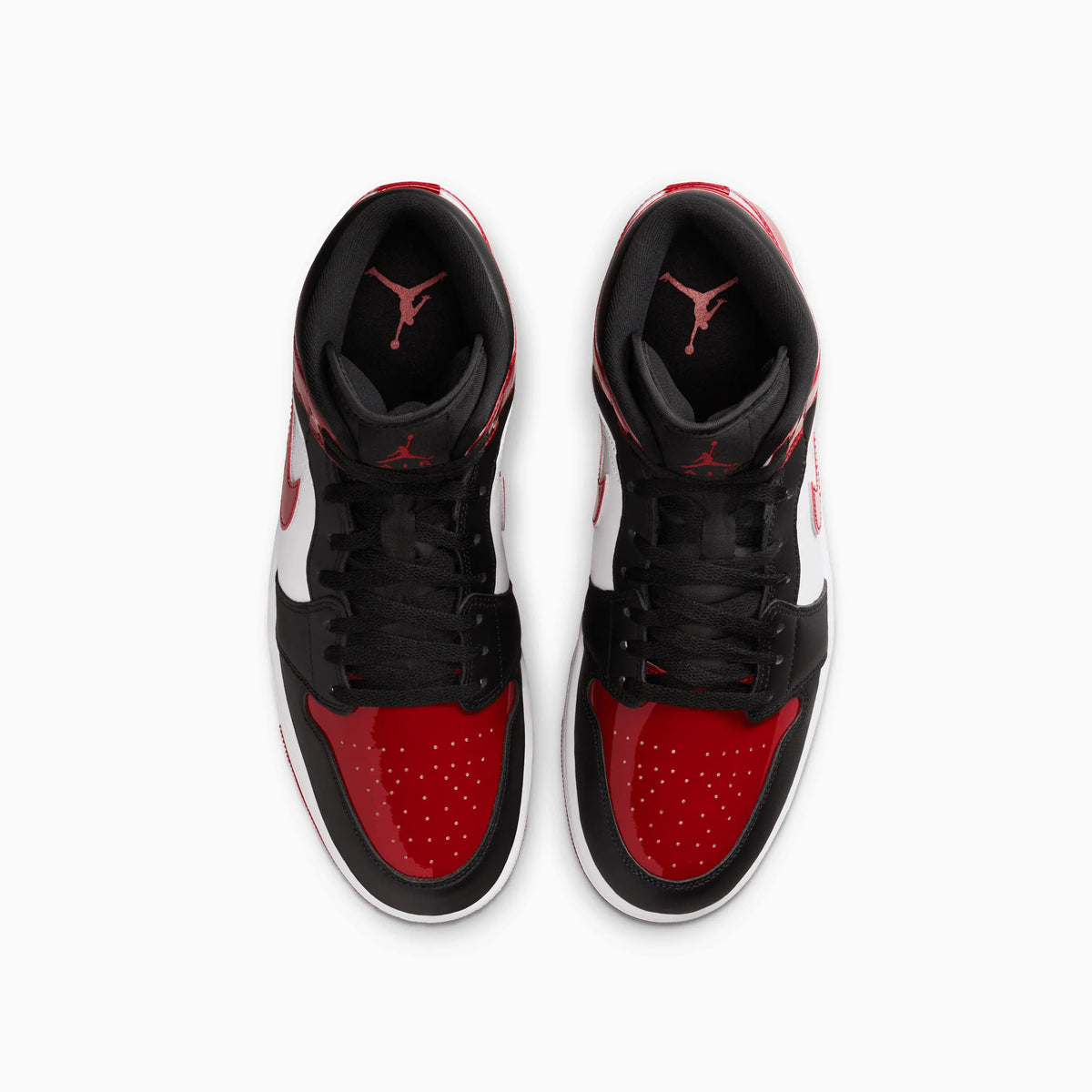 Men's Air Jordan 1 Mid SE "Patent Bred Toe"