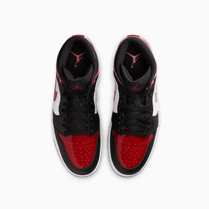 Men's Air Jordan 1 Mid SE "Patent Bred Toe"