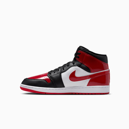 Men's Air Jordan 1 Mid SE "Patent Bred Toe"