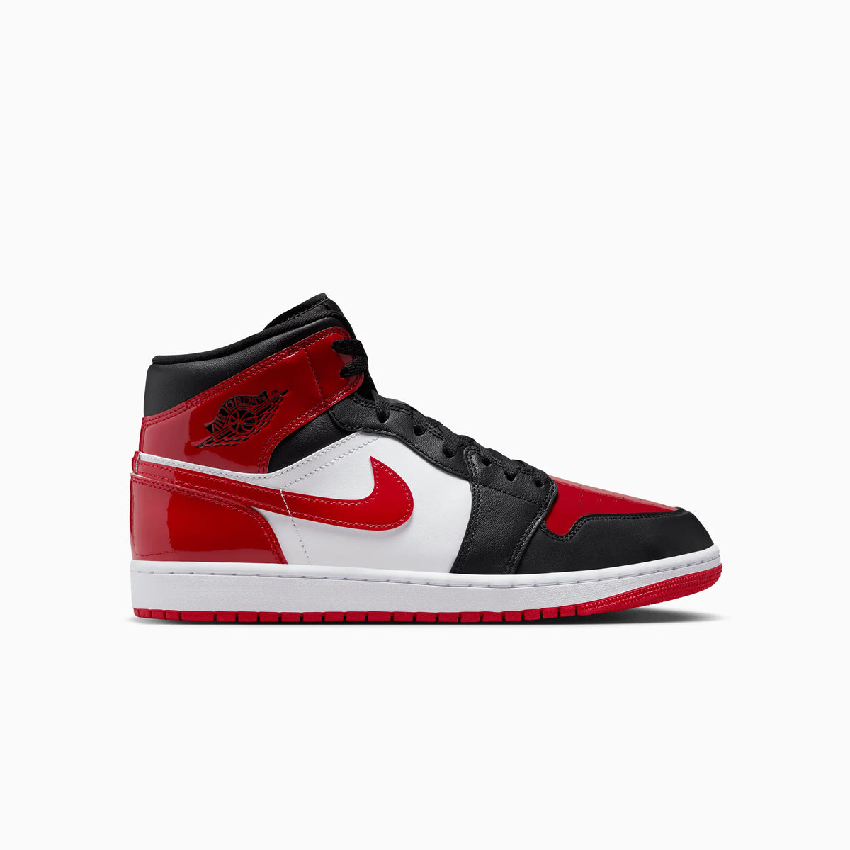 Men's Air Jordan 1 Mid SE "Patent Bred Toe"