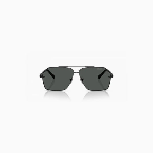 Men's Versace Metal Black Sunglasses