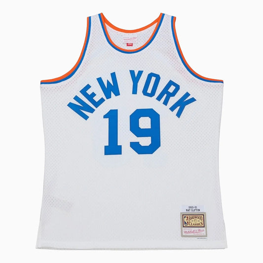 Swingman Nathaniel Clifton New York Knicks NBA 1950-51 White Pioneers Jersey