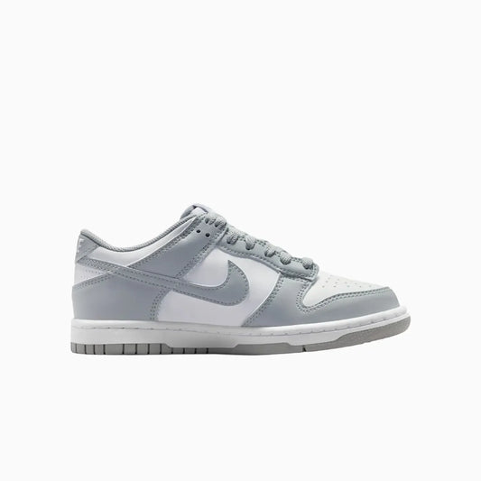 Kid's Dunk Low "Light Smoke Grey White" Grade School