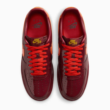 Men's Air Force 1 Low "Dark Team Red and Safety Orange"