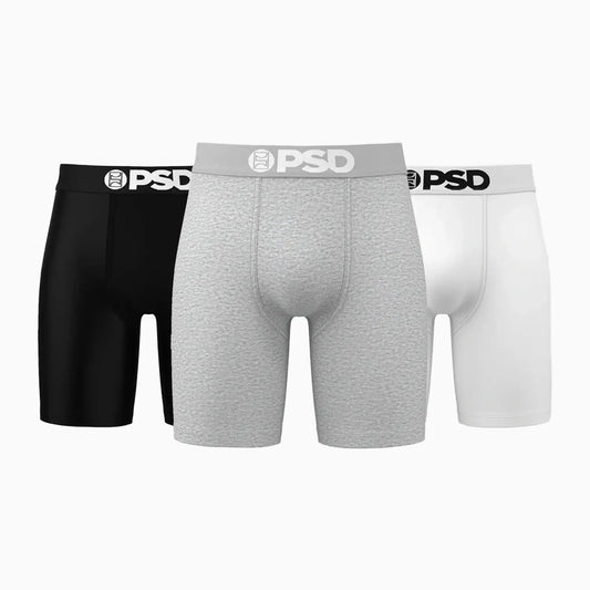 Men's Solids 3 Pack Neutrals Cotton Boxer Brief
