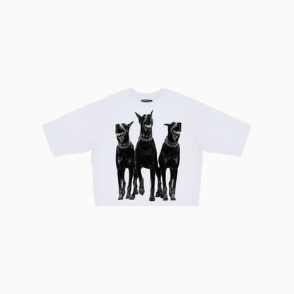 Men's Dead End Rhinestones Cropped T-Shirt