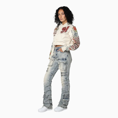 Women's High Rise Stacked Side Pinching Pant