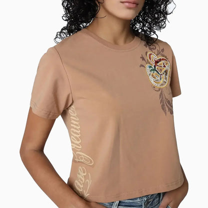Women's Regular Fit Patch T-Shirt