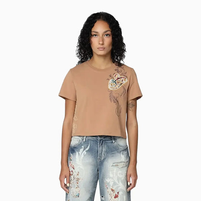 Women's Regular Fit Patch T-Shirt