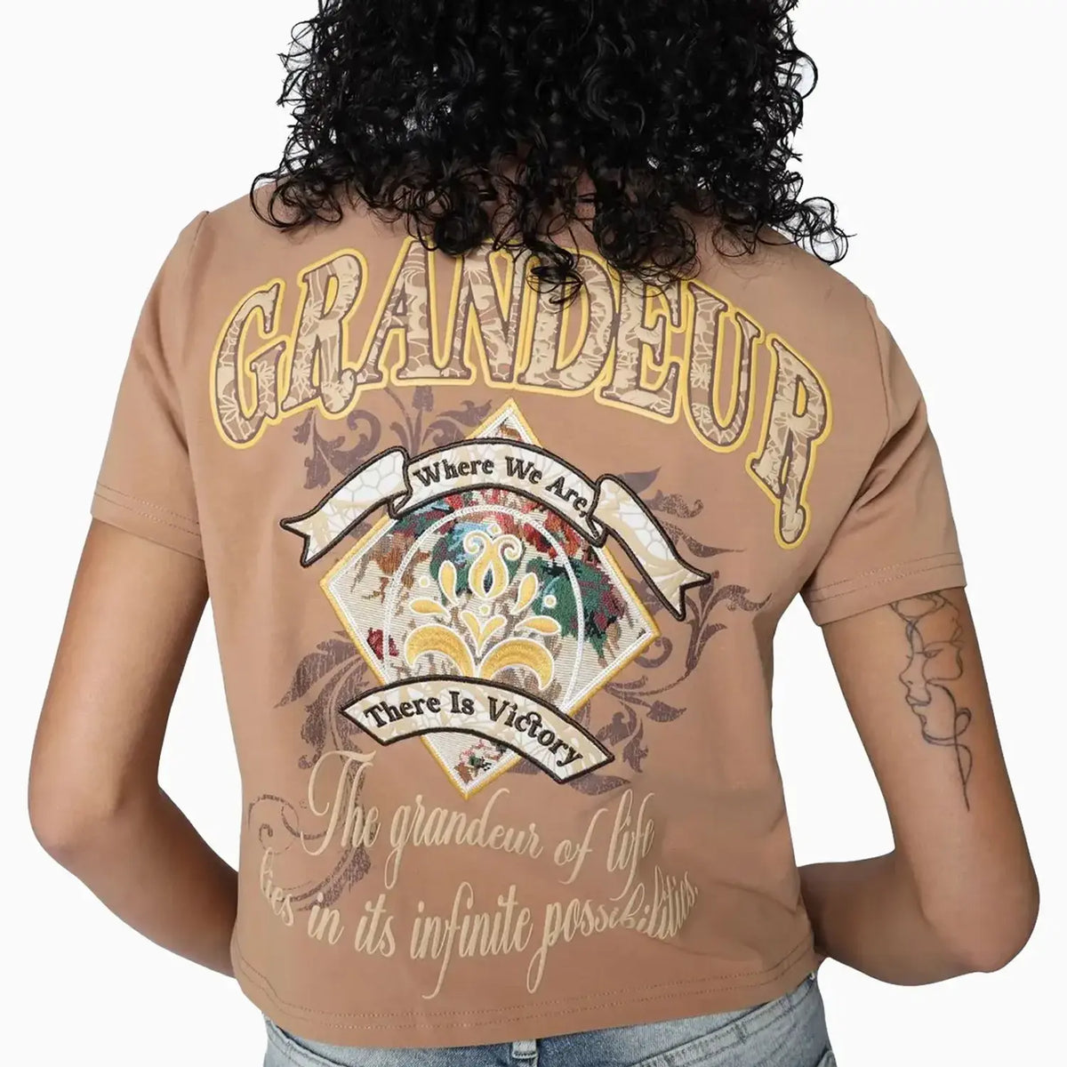 Women's Regular Fit Patch T-Shirt