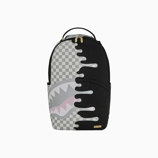 Cream Check Side Drip Backpack