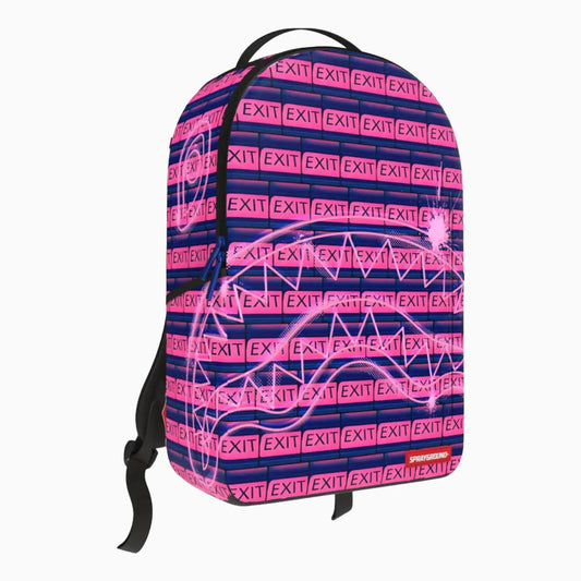 Exit Pink Stripe Backpack