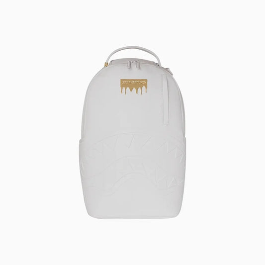Gold Brick Luxe White Backpack