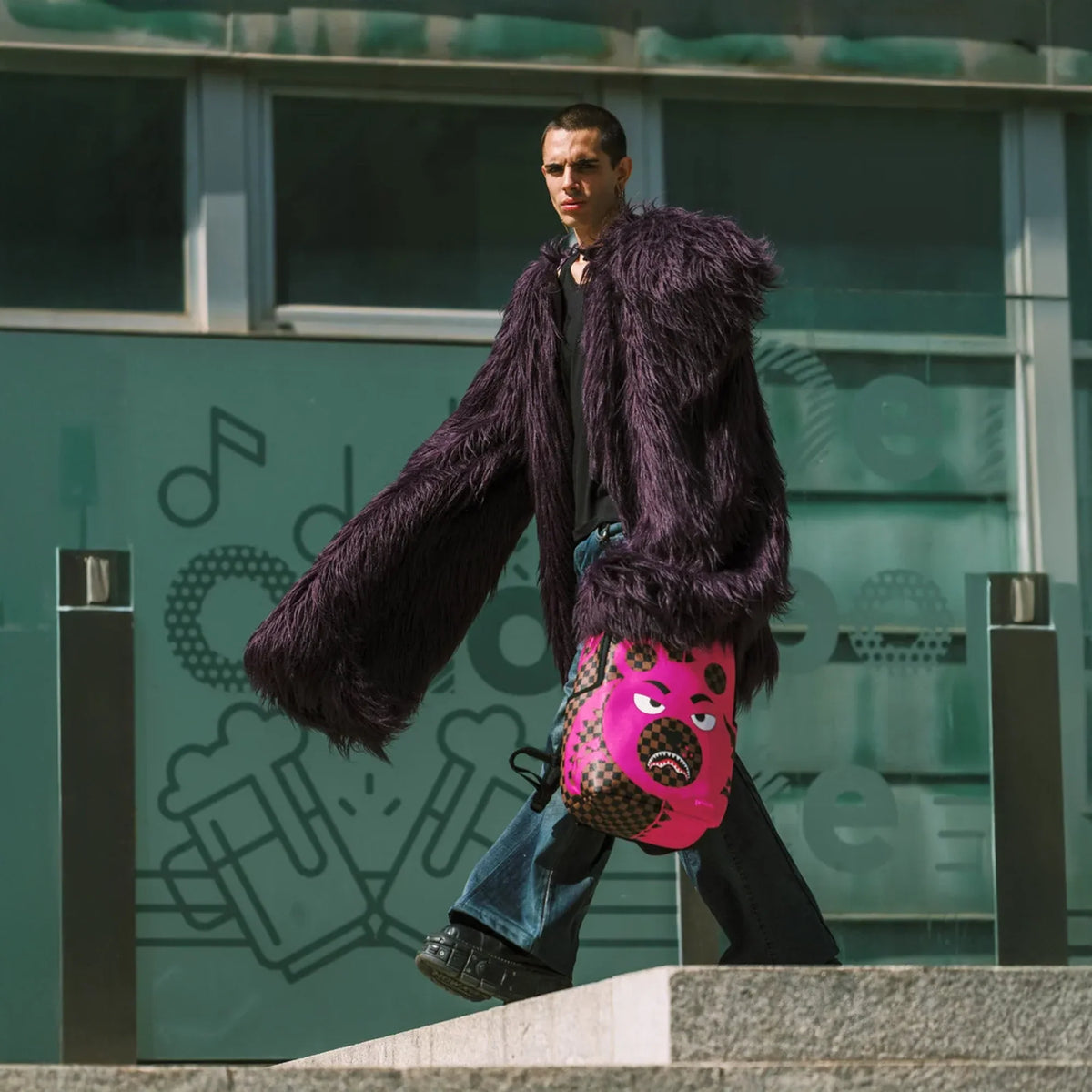 Pink Money Bear Dlxsv Backpack