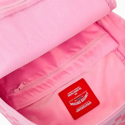 Pink Sharks In Paris Patch Backpack