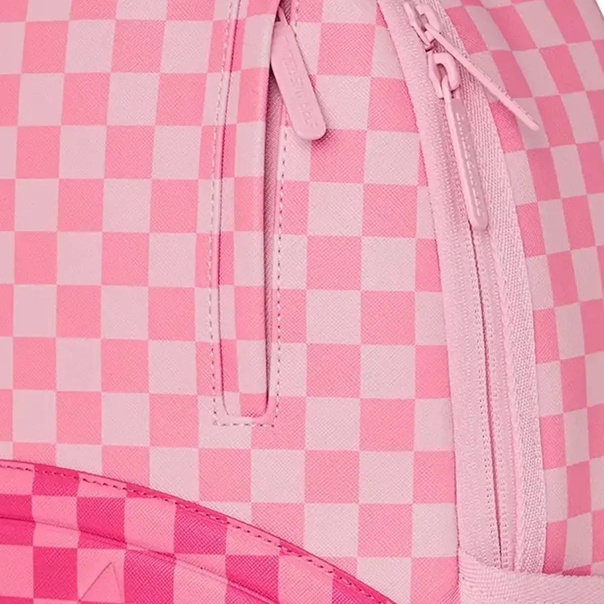 Pink Sharks In Paris Patch Backpack