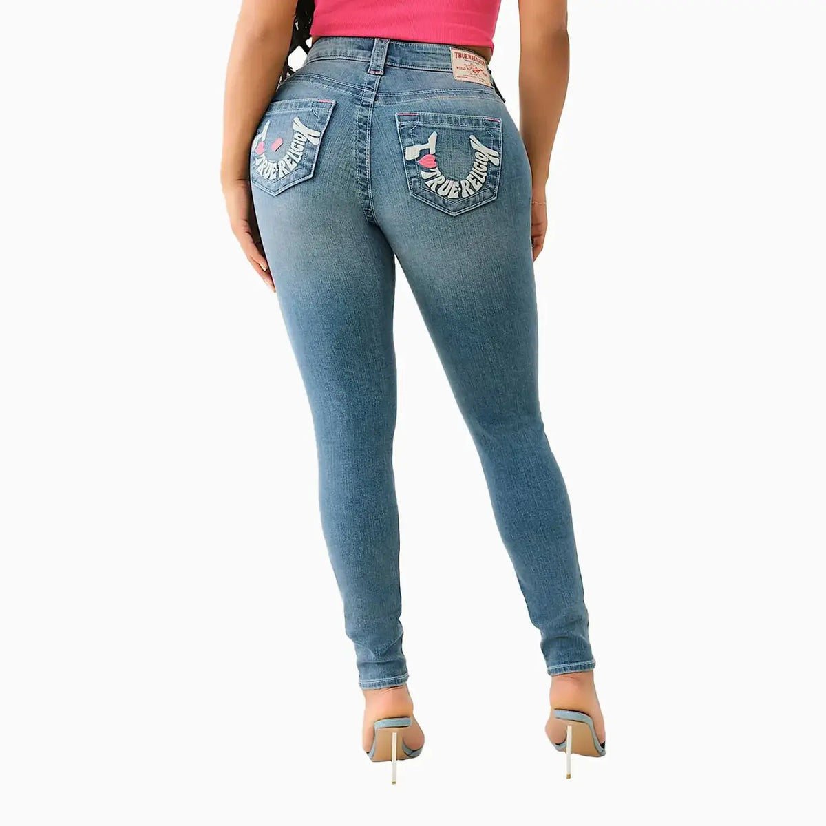 Women's Jennie ‘I Love True Religion’ Curvy Skinny Jean Pant