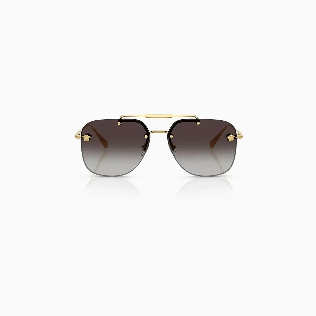 Versace Gold Grey Gradient Sunglasses