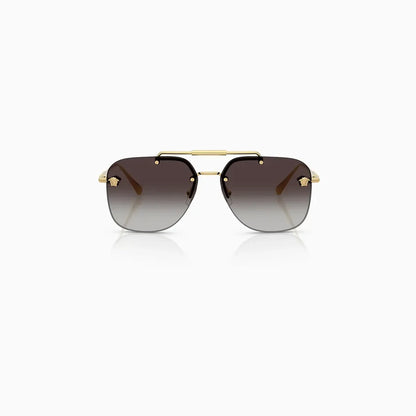 Versace Gold Grey Gradient Sunglasses